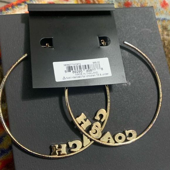 COACH SIGNATURE JENNIFER LOPAZ LARGE HOOPS NEW - Picture 6 of 6